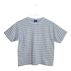 Vintage Cherokee Boys Striped Textured 100% Cotton T-Shirt Size Large